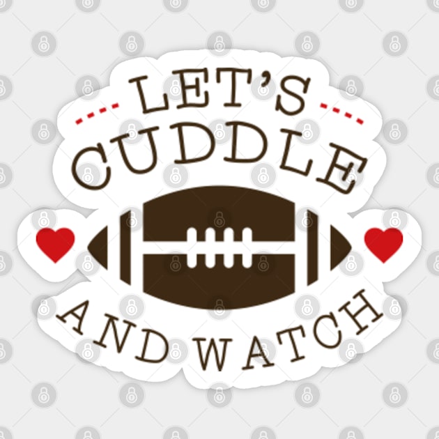 Cuddle And Football Sticker by VectorPlanet